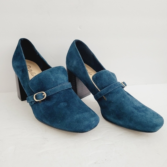 New Bella Vita Ashton Pump Navy Suede Leather, Size 7,5 - Picture 1 of 9